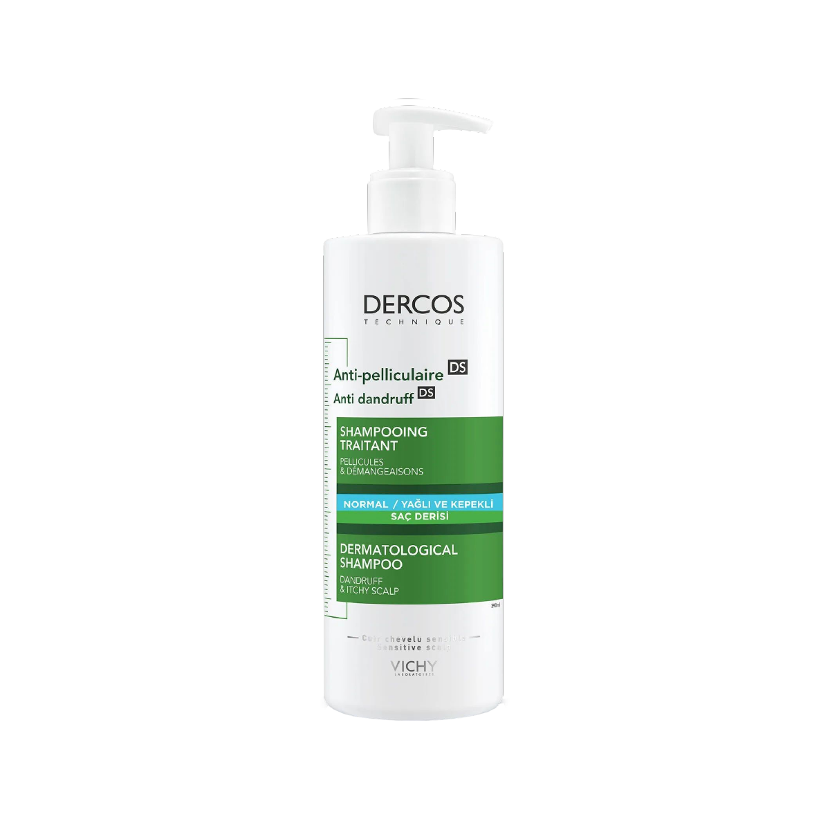 Vichy Dercos Anti Dandruff Normal,Yağli Ve Kepekli  Saç Tipleri İçin Şampuan 390 Ml