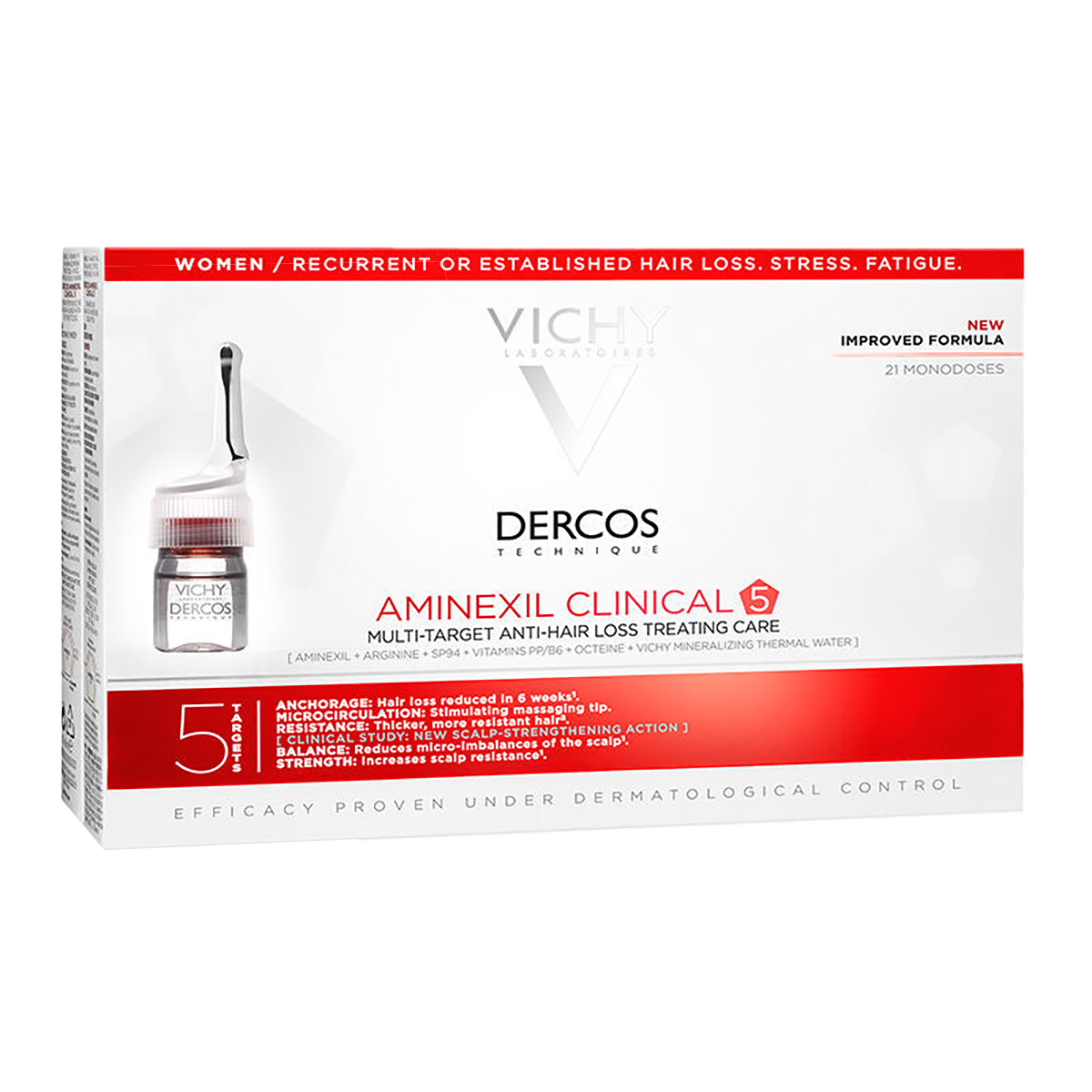 Vichy Dercos Kadinlar İçin Dökülme Karşiti Serum 21*6 Ml 