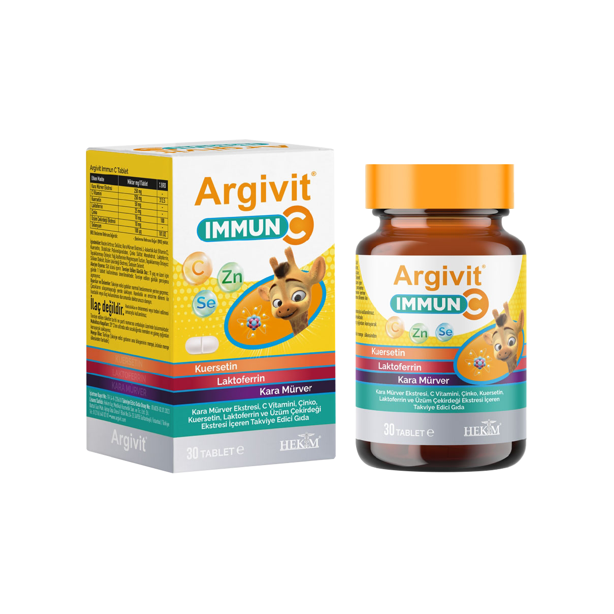 Argivit Immun C Tablet 30 Adet