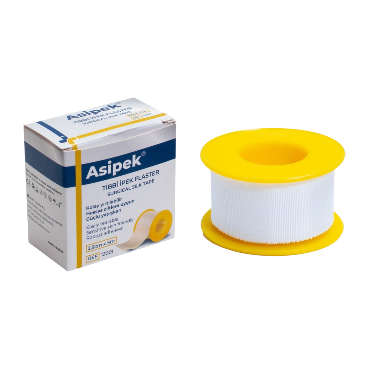 Asipek Tibbi İpek Flaster 2,5M*5Cm