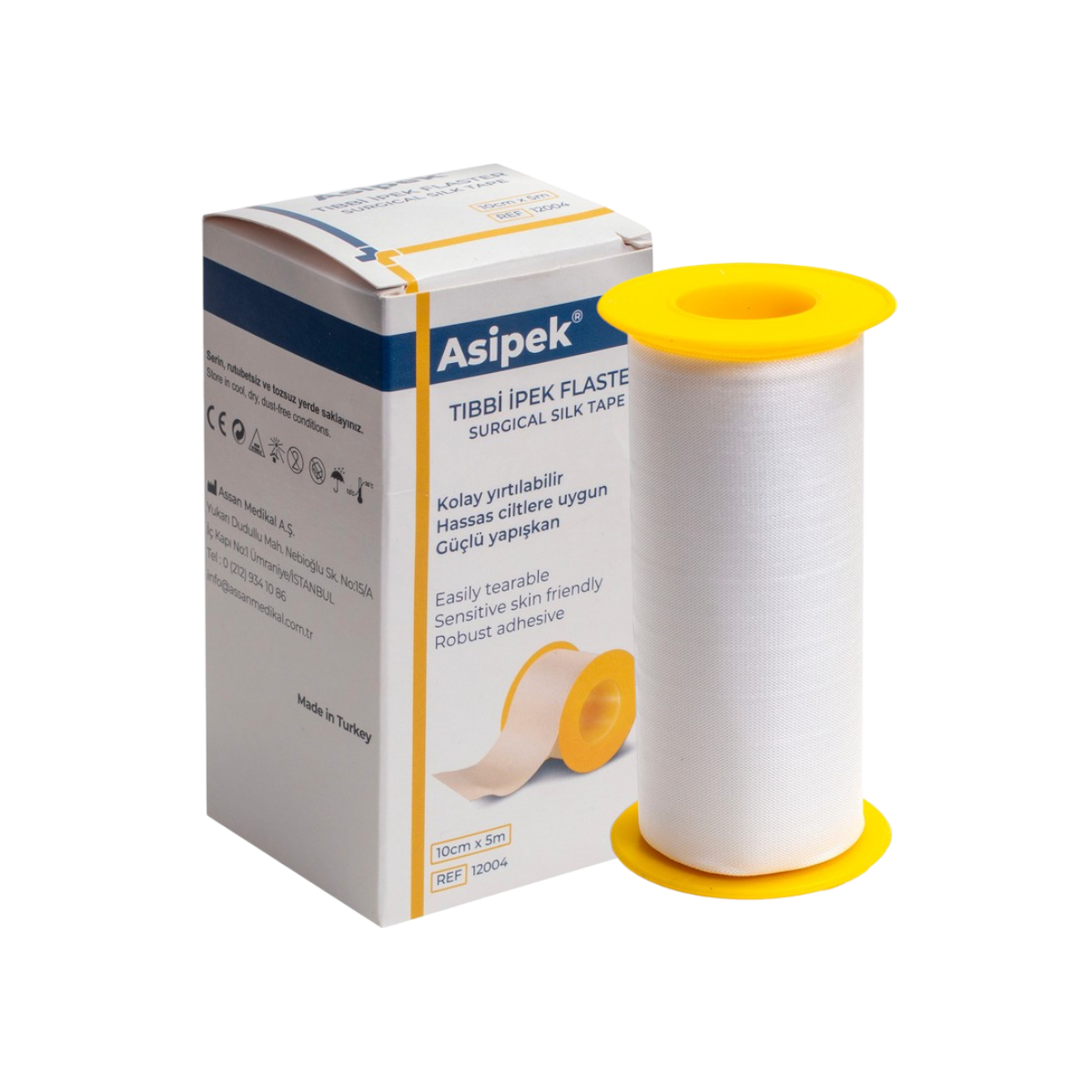 Asipek Tibbi İpek Flaster 5M*10Cm