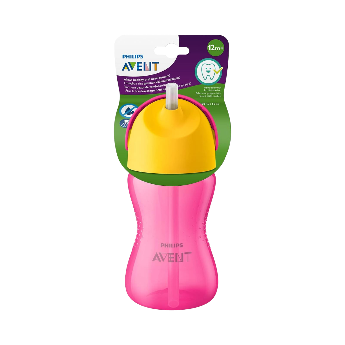 Philips Avent Natural Pipetli Damlatmaz Bardak Pembe 300 Ml