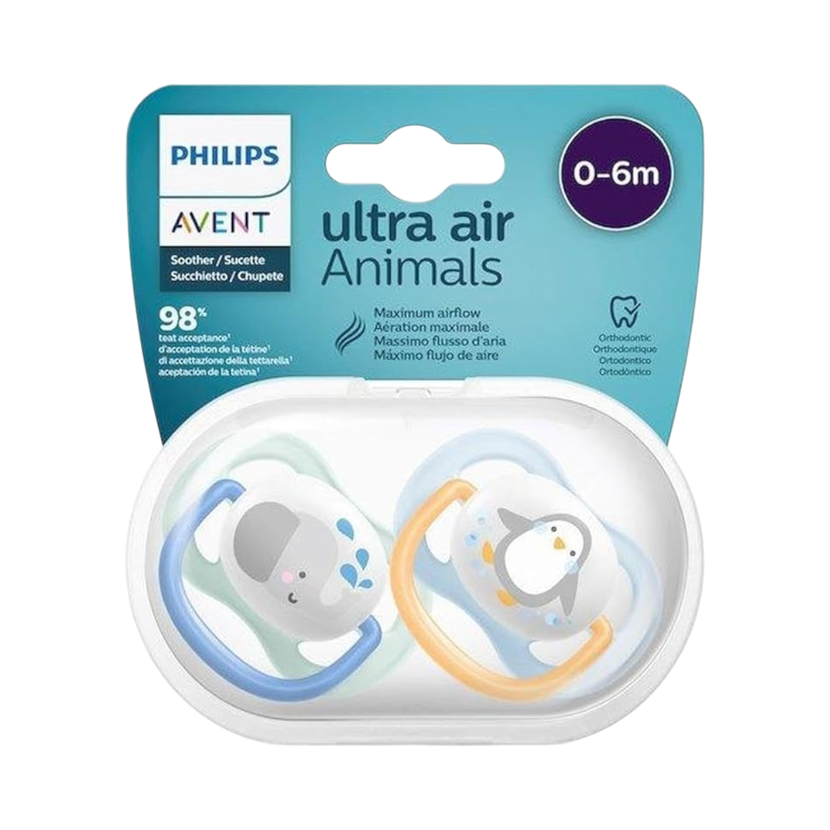 Philips Avent Ultra Air Animals Emzik 2 Li 0-6 Ay