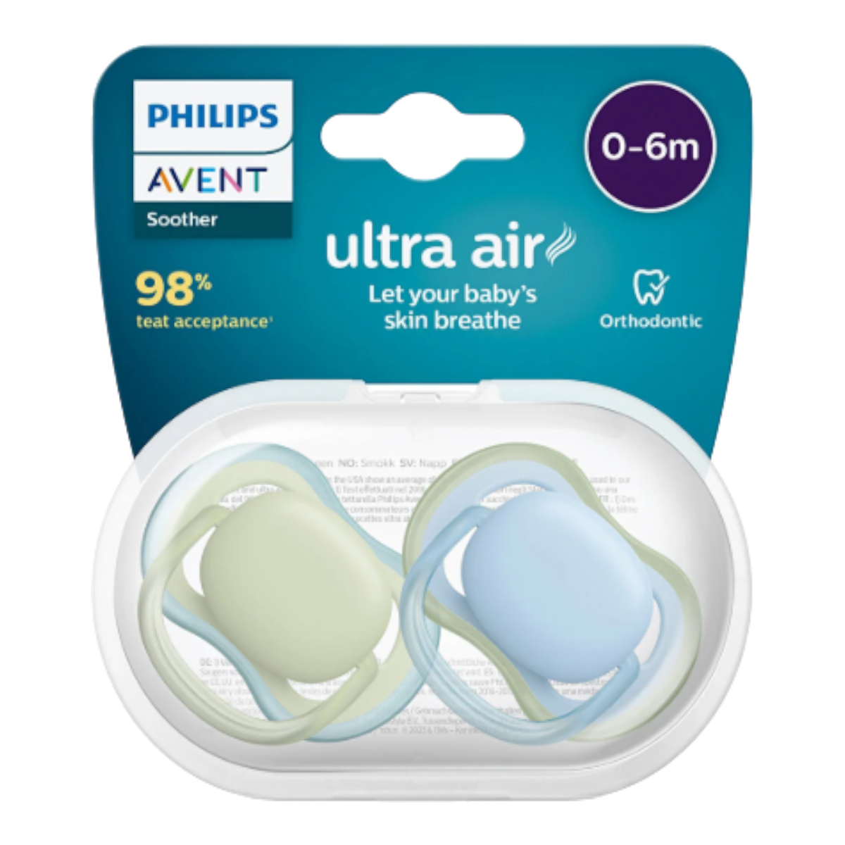 Philips Avent Ultra Air Animals Emzik 2 Li 0-6 Ay