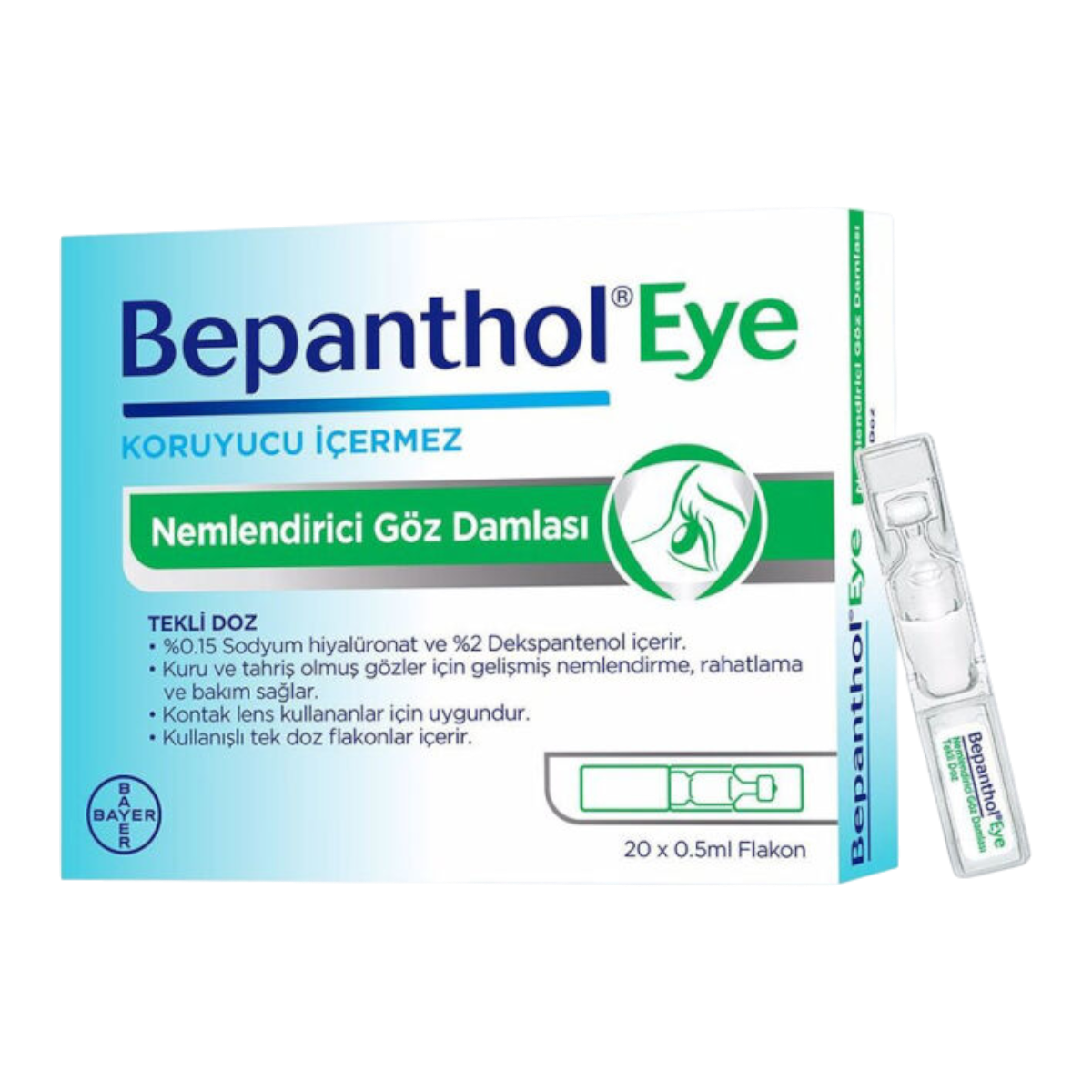 Bepanthol Eye Nemlendirici Göz Damlasi 0,5 ML*20