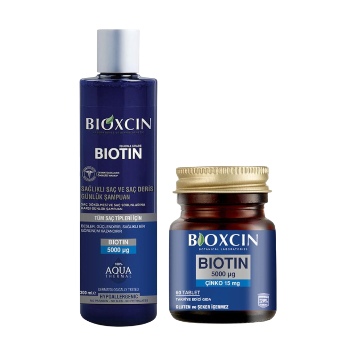 Bioxcin Biotin 5000Mcg 60 Tablet Biotin Şampuan 300 Ml