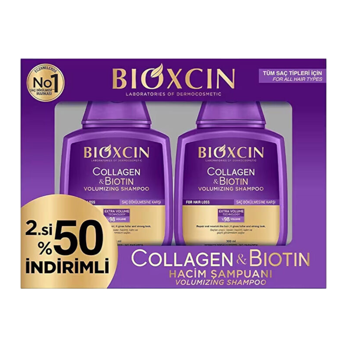Bioxcin Collagen&Biotin Hacim Şampuani 300 Ml