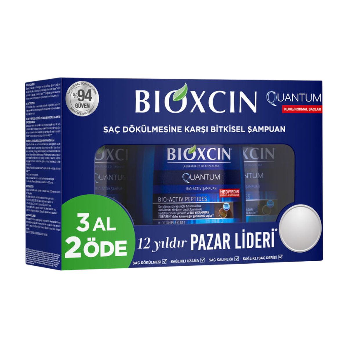 Bioxcin Yoğun Saç Dökülmesine Karşi Quantum 300 Ml