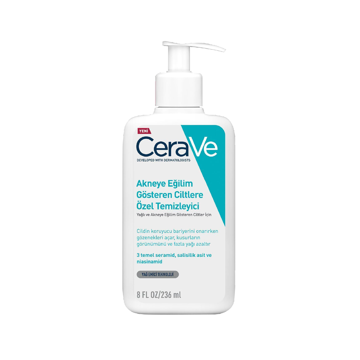 Cerave Akneye Eğilimli Ciltler İçin Özel Temizleyici 236 Ml