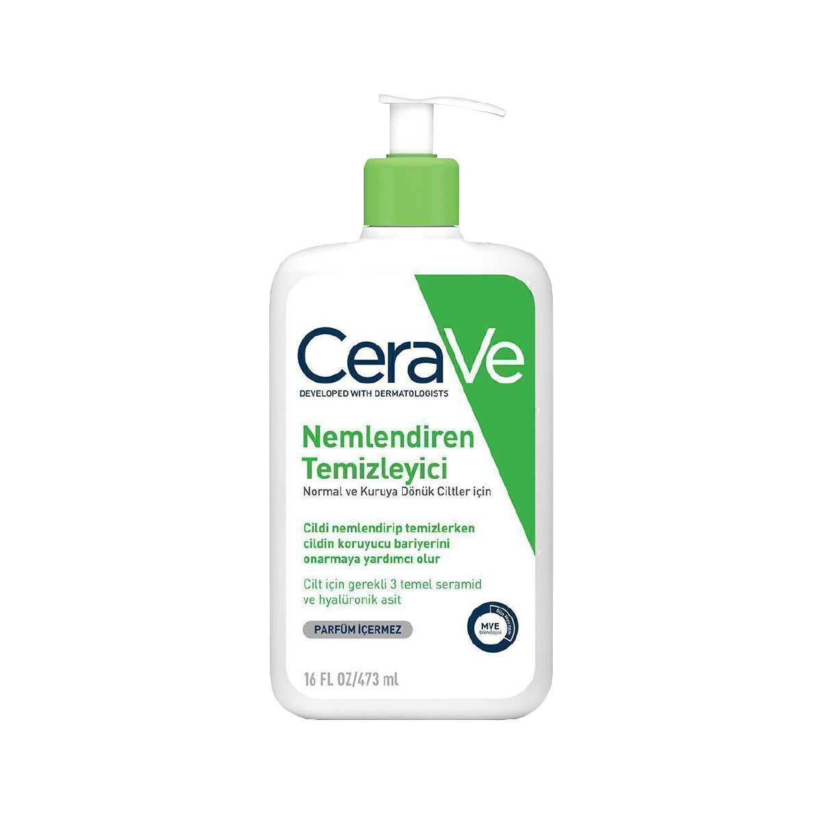 Cerave Normal Ve Kuruya Dönük Ciltler İçin Nemlendirici Temizleyici 473 Ml