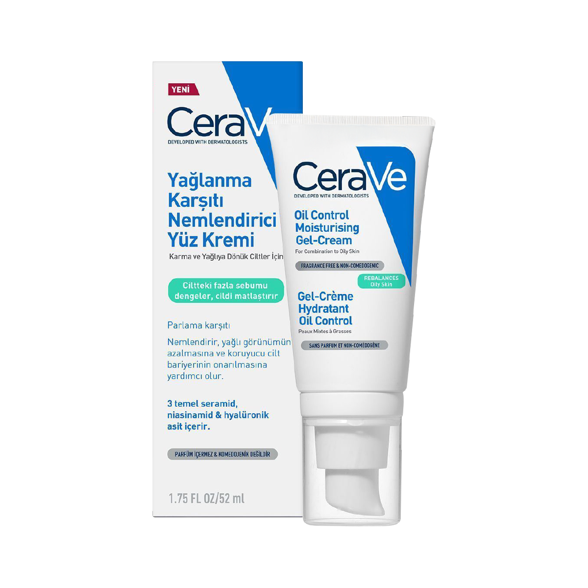 Cerave Yağlanma Karşıtı  Nemlendirici Yüz Kremi 52 Ml