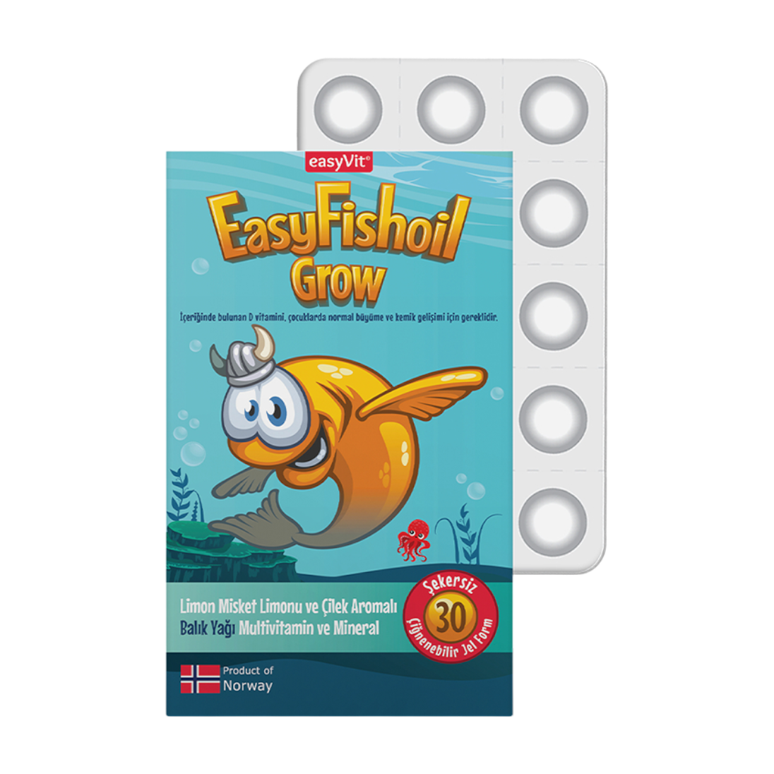 Easyfishoil Portakal Ve Limon Aromali Balik Yaği 30 Adet