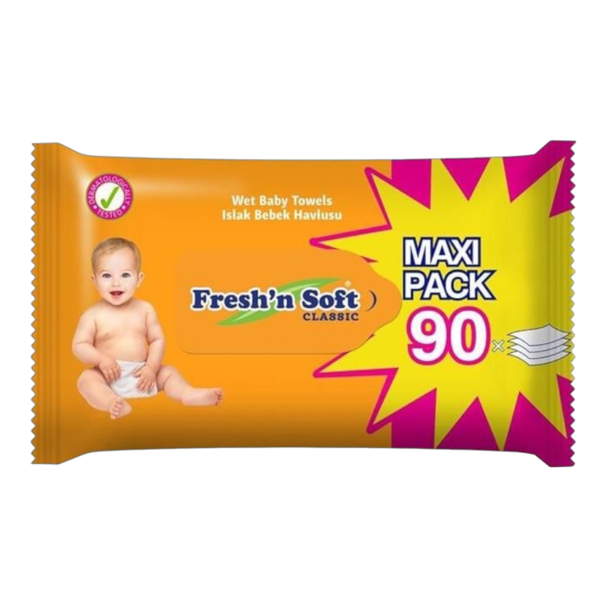 Fresh'n Soft Classic Islak Havlu 90 Adet