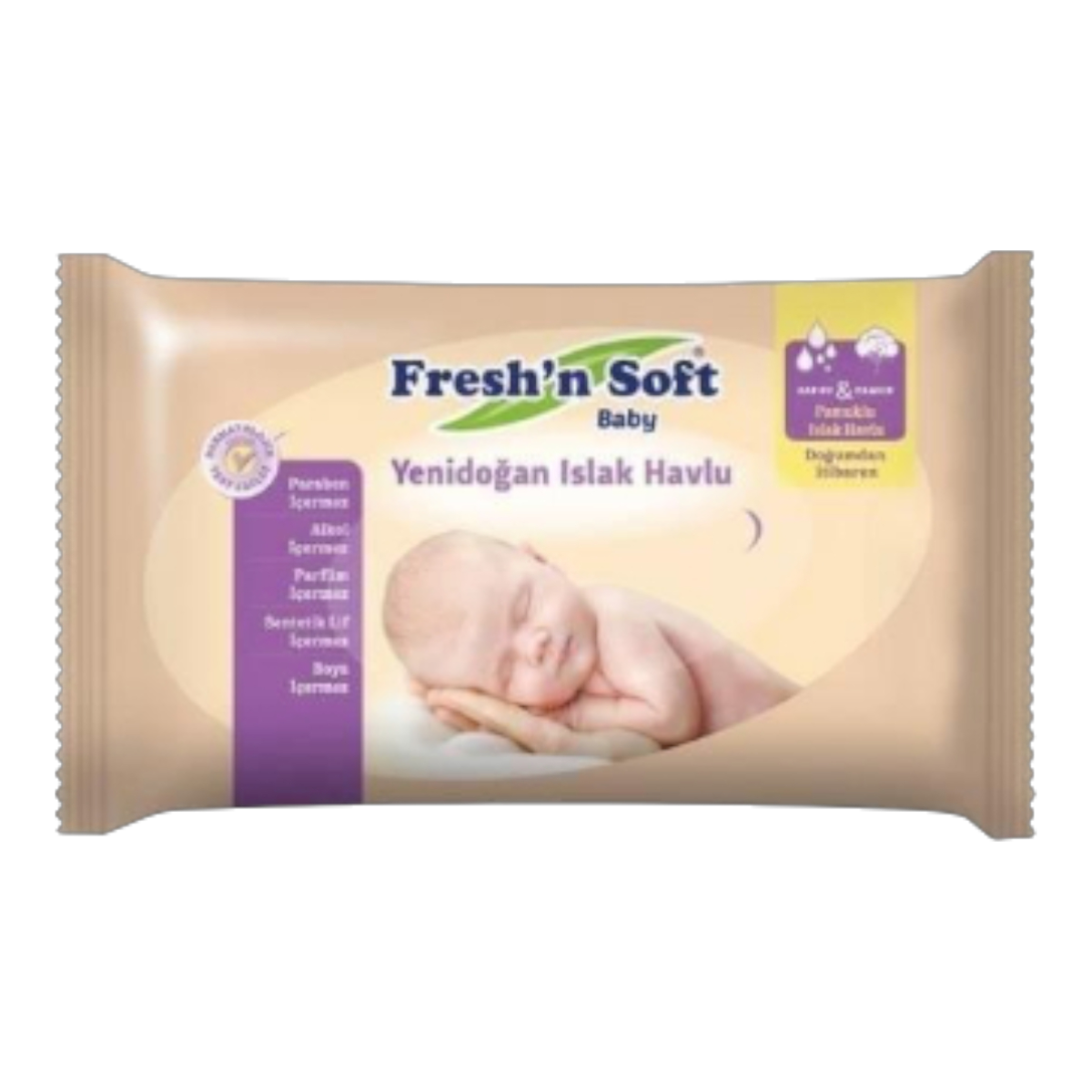 Fresh'n Soft Classic Yeni Doğanlar İçin Islak Havlu  40 Adet