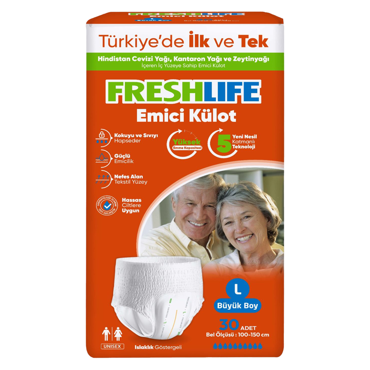 FreshLife Large Külotlu 30 Adet