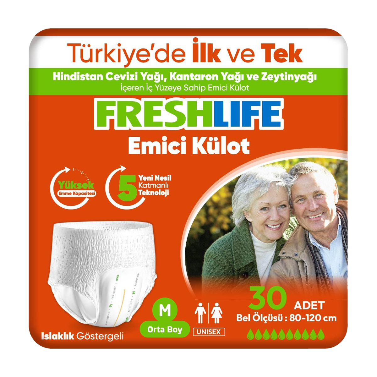 FreshLife Medium Külotlu 30 Adet