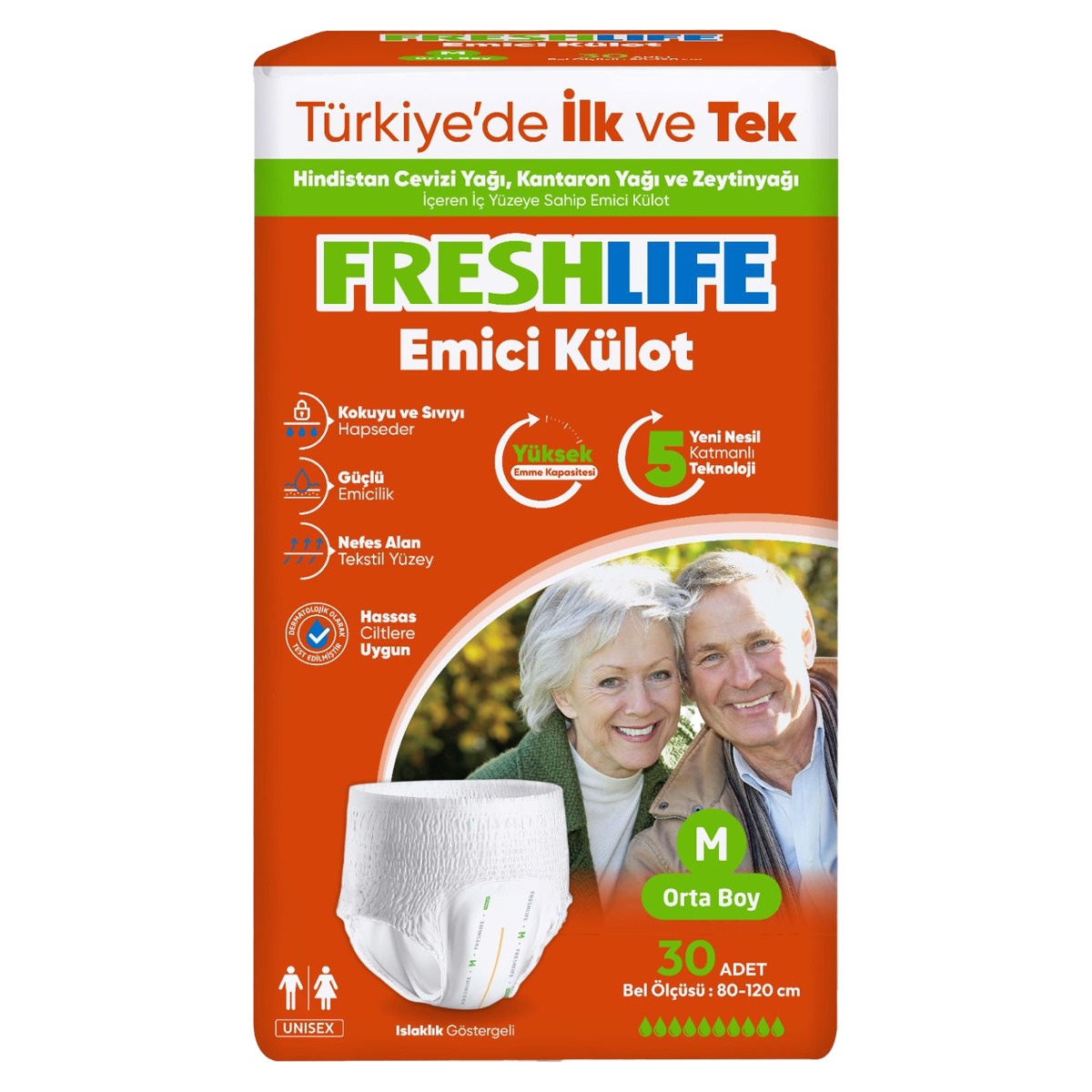 FreshLife Medium Külotlu 30 Adet