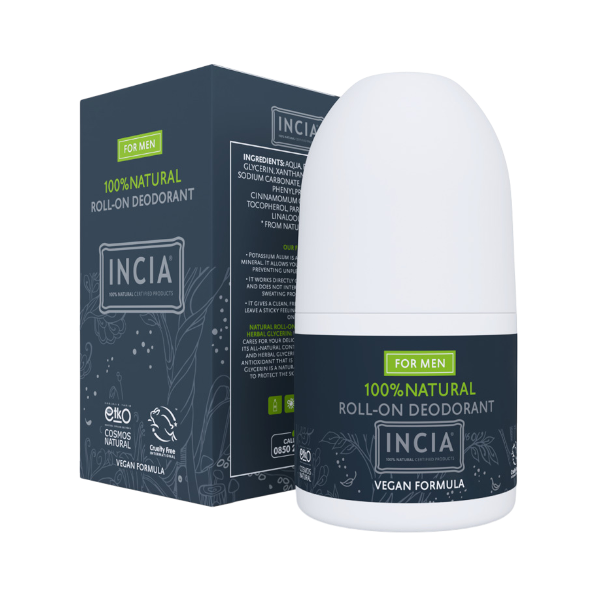 Incia Formen Natural Roll-On 50 Ml