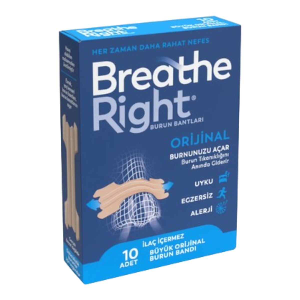 Breathe Right Orjinal Burun Bantlari 10 Adet
