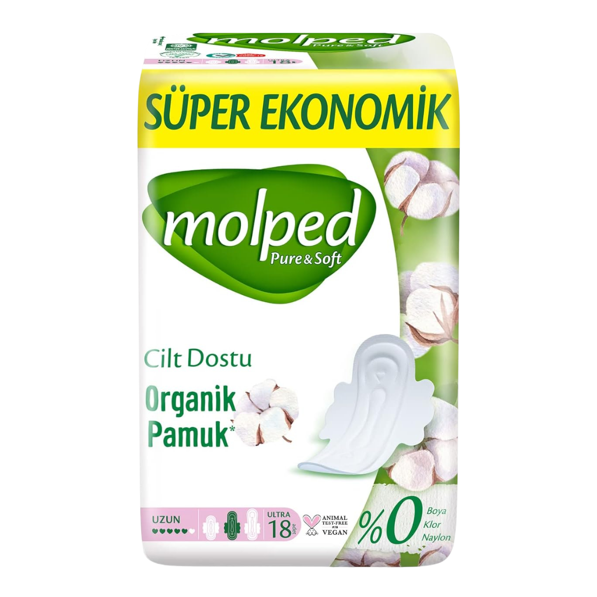 Molped Puru & Soft  Ultra Uzun 18 Adet