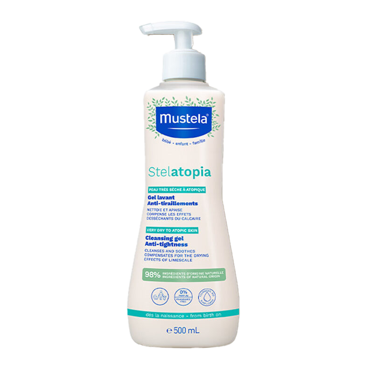 Mustela Stelatopia Peau Tres Seche A Atopique 500 Ml