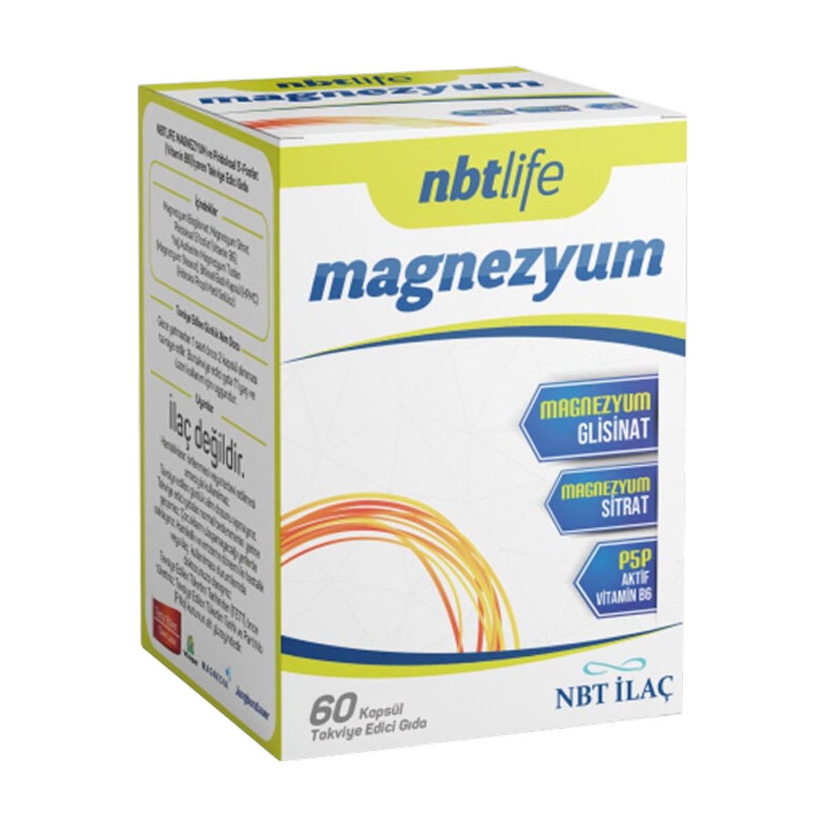 Nbt Life Magnezyum Bisglisinat Ve Sitrat 60 Kapsül