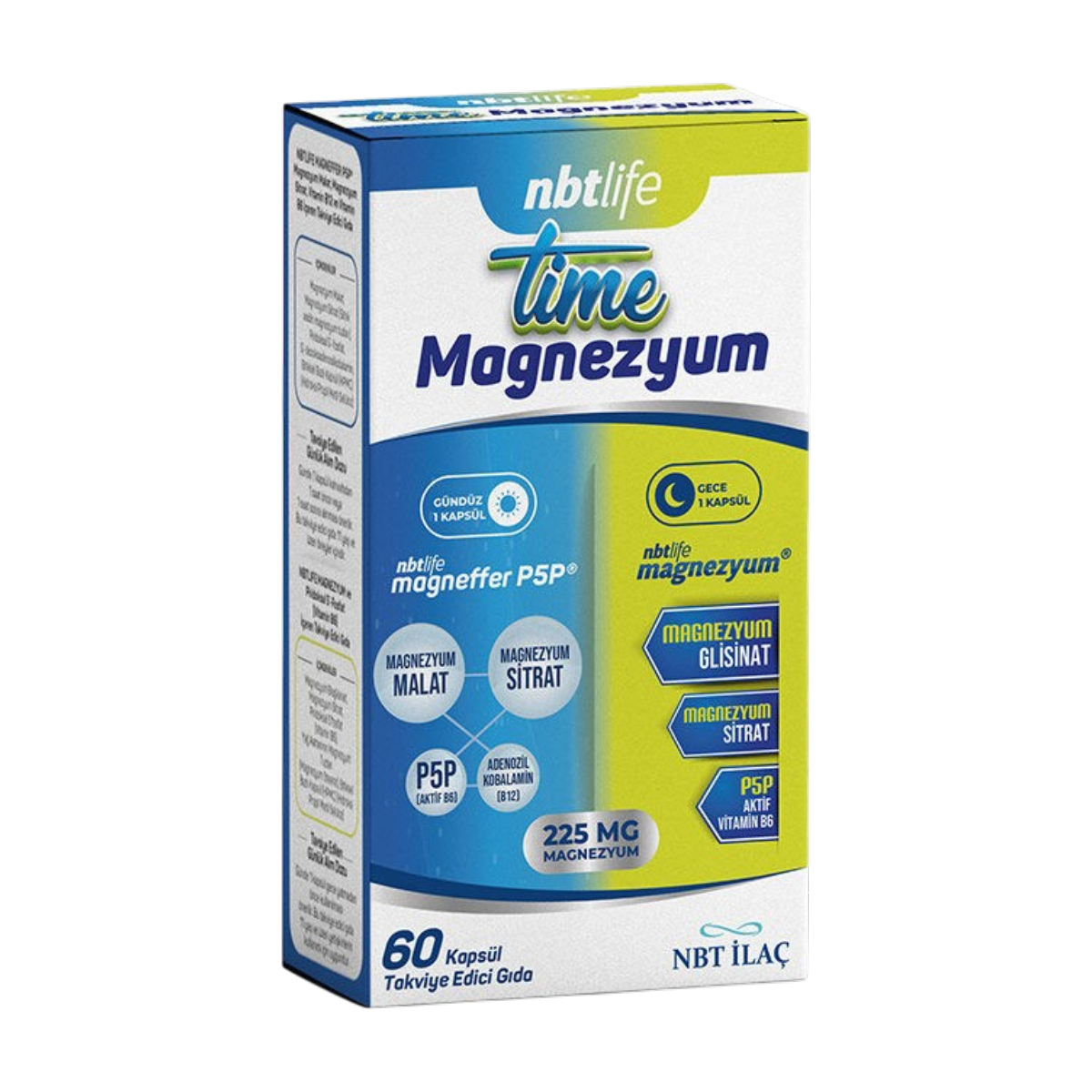 Nbtlife  Time Magnezyum  60 Kapsül