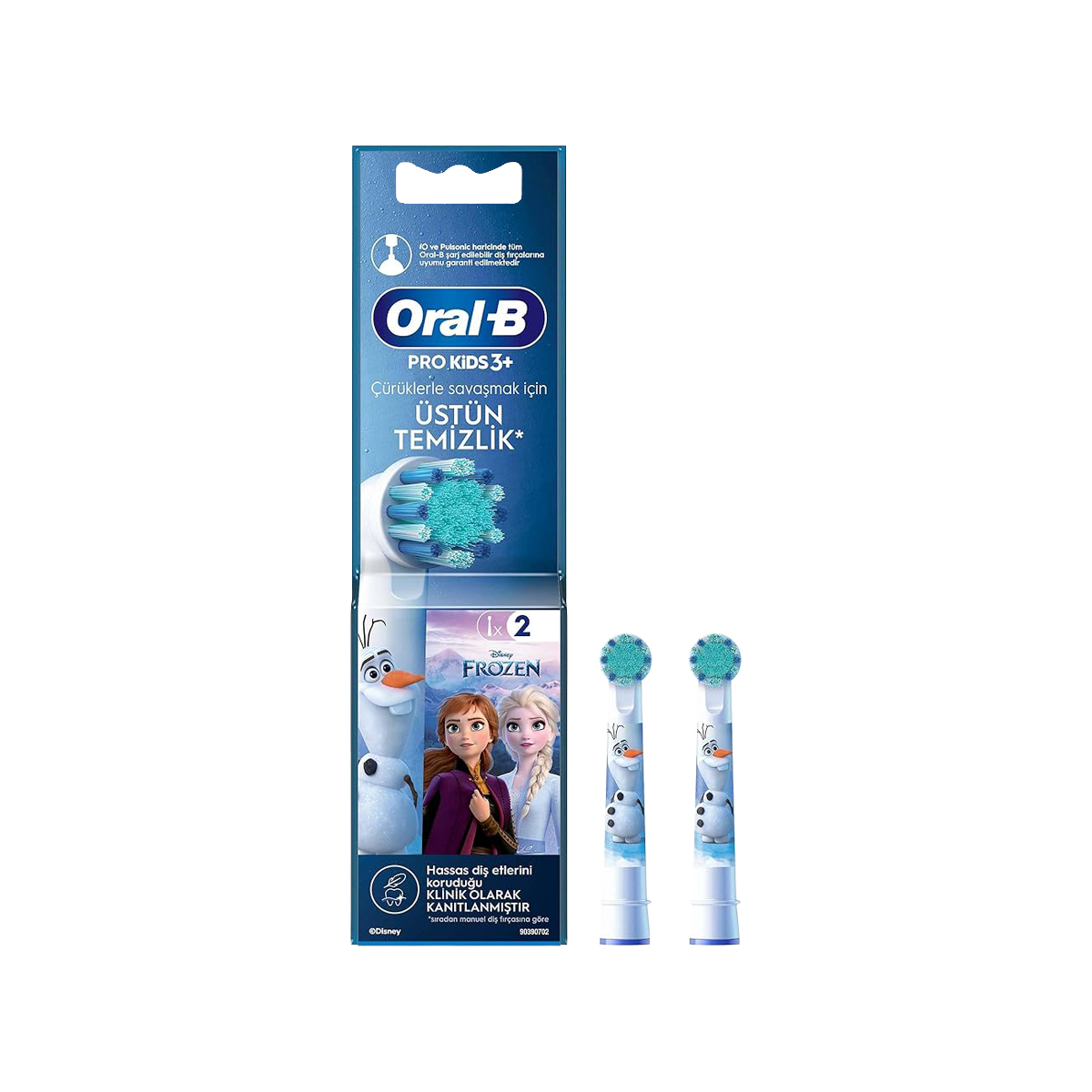 Oral-B Pro Kids 3+ Diş Fırçası Yedek Başlık 2 Li