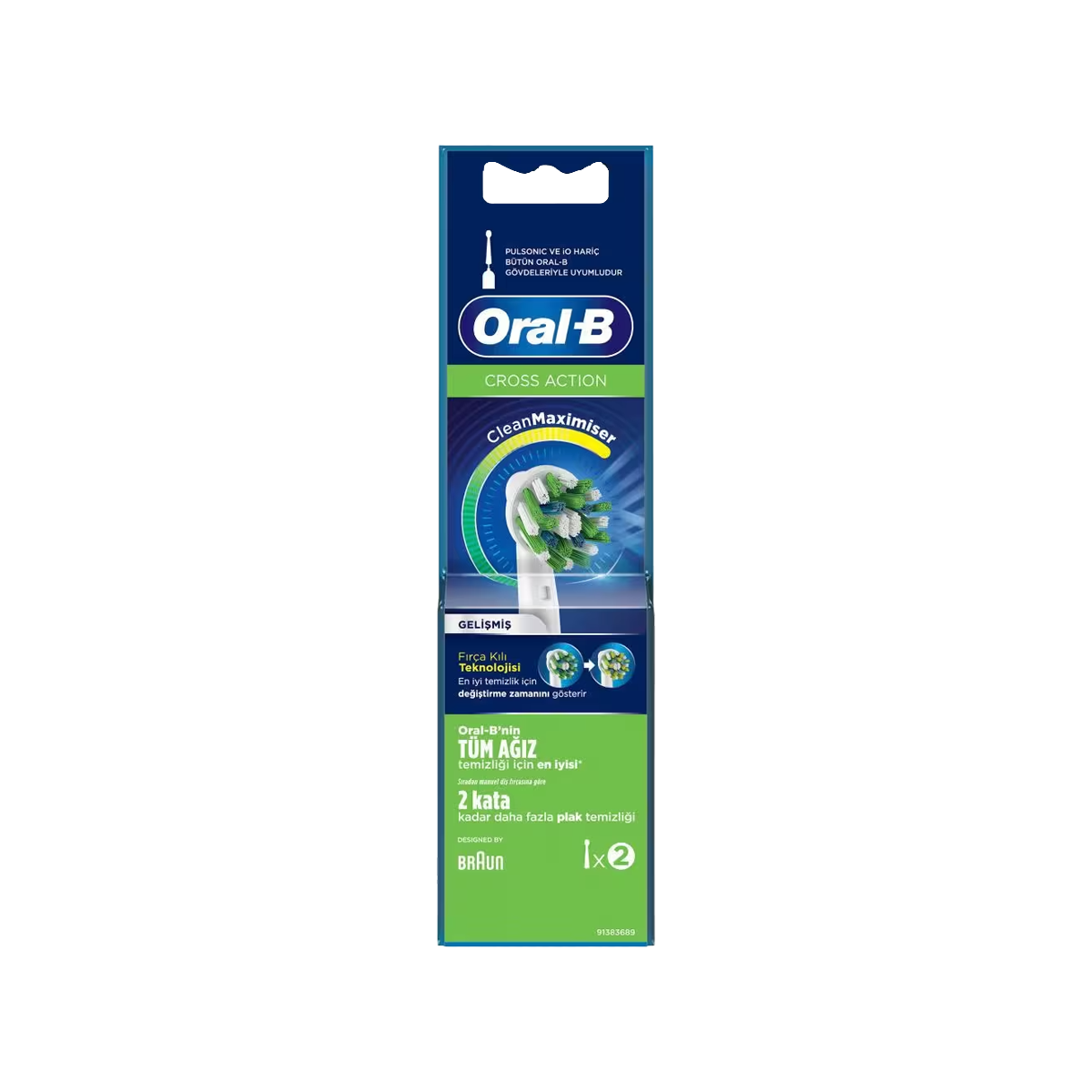 Oral-B Scross  Actıon Yedek Başlık 2 Li