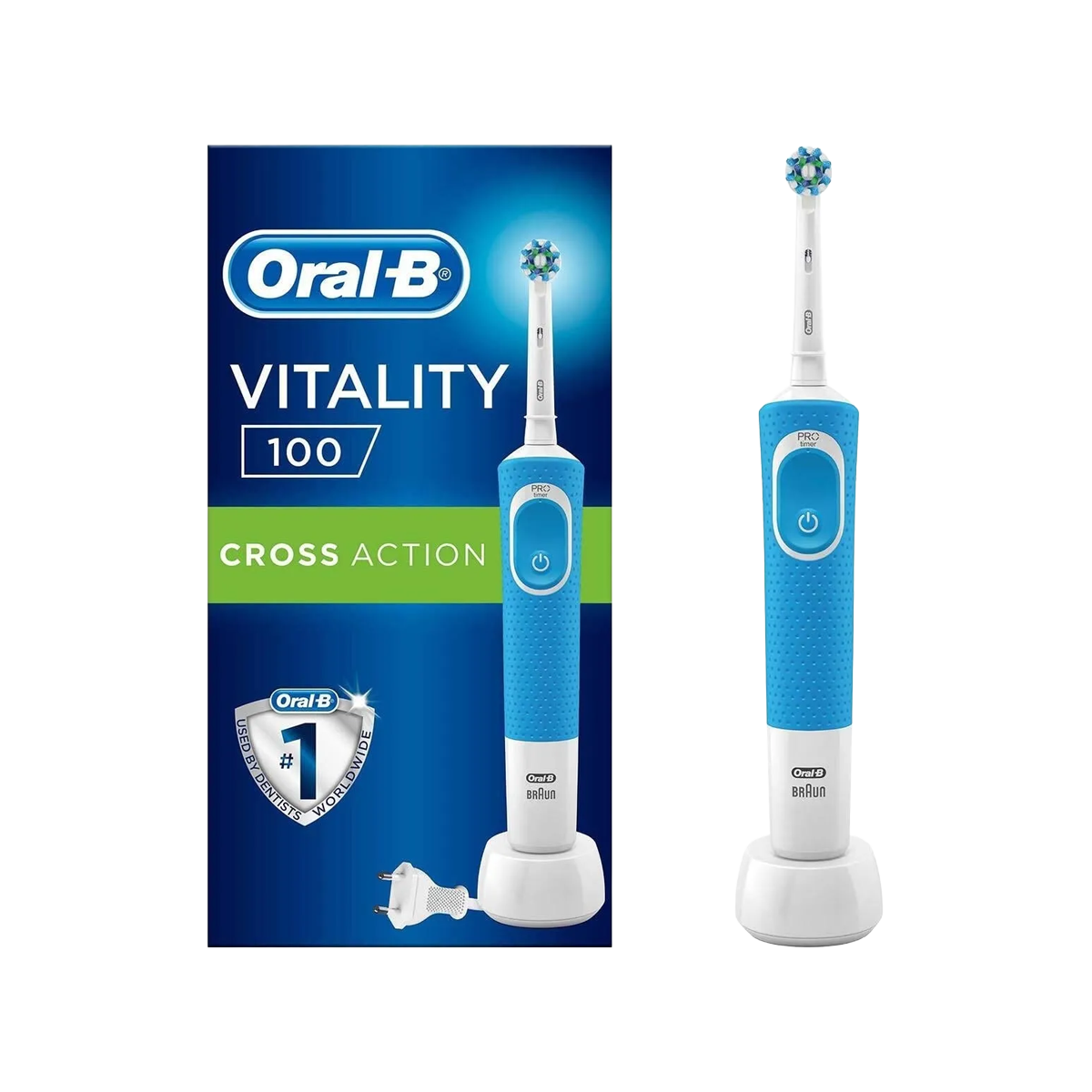 Oral-B Vıtalıty Mavi Diş Fırçası 100 Cross Şarjlı