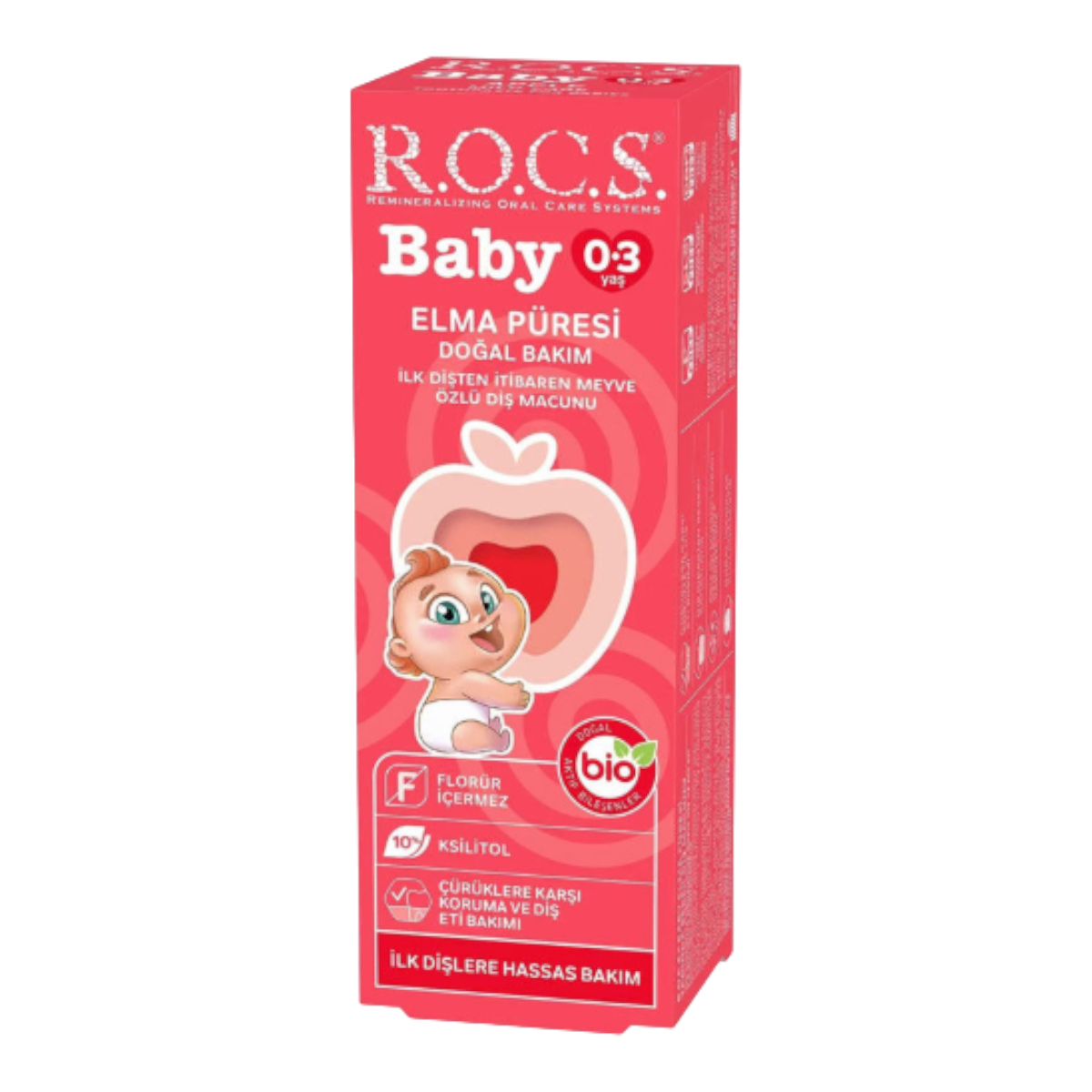 R.O.C.S. Baby 0-3 Yaş Elma Püreli Diş Macunu 35 Ml