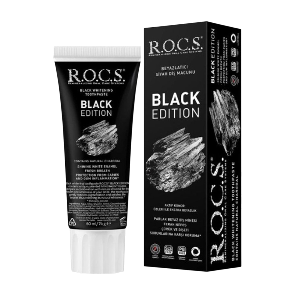 R.O.C.S. Black Edition Beyazlatici Diş Macunu 60 Ml