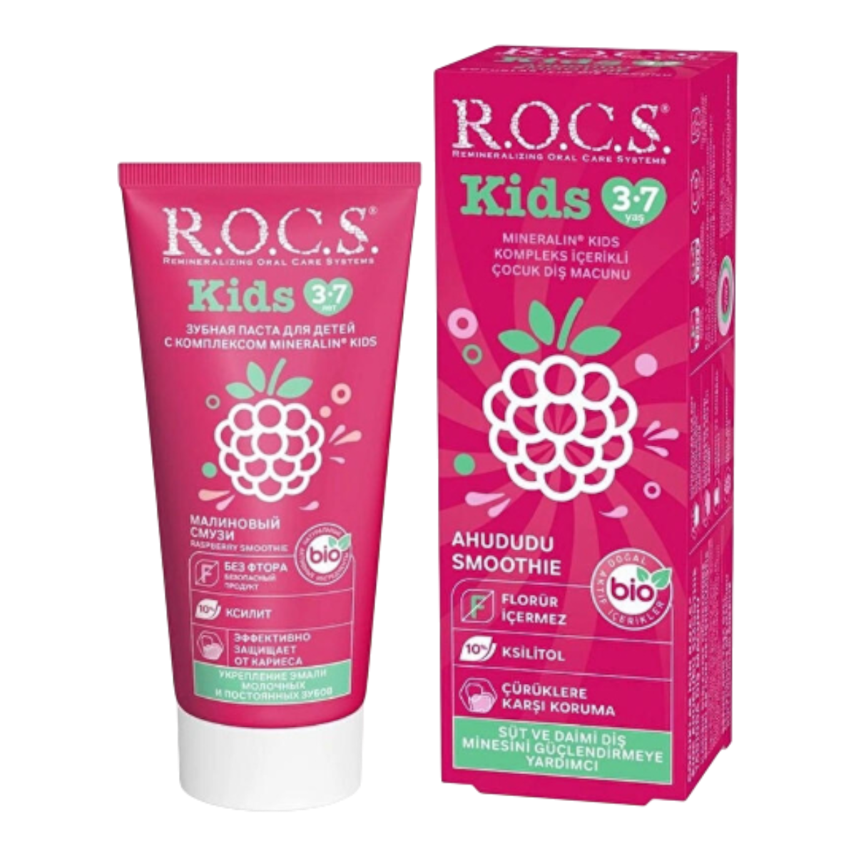 R.O.C.S. Kids 3-7 Ahududulu Yaş Diş Macunu 35 Ml