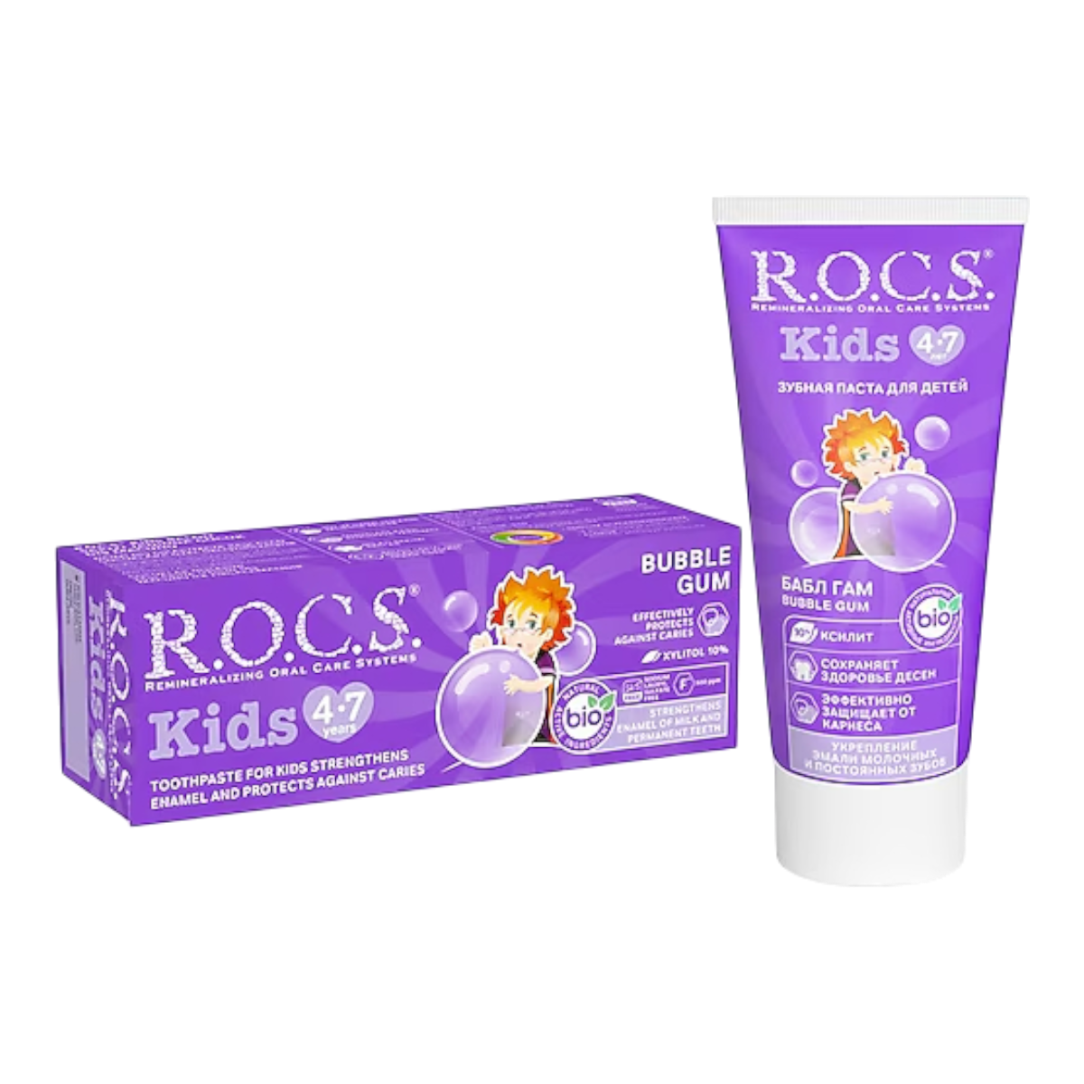 R.O.C.S. Kids 4-7  Balon Sakizi Diş Macunu 35 Ml