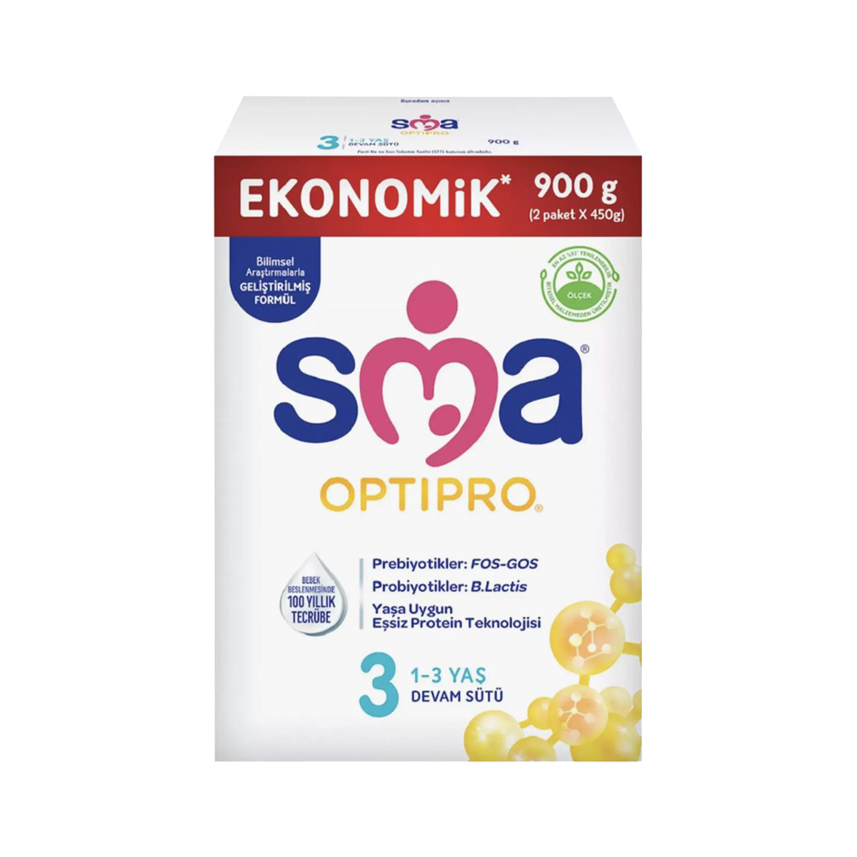Sma Optipro Bebek Sütü 3 900 Gr