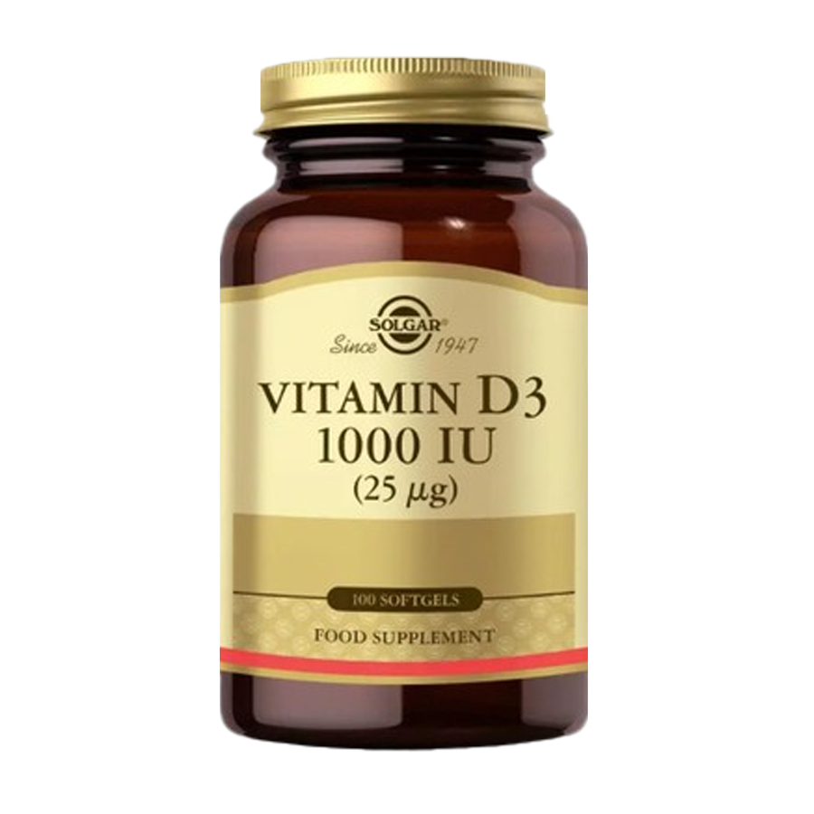 Solgar Vitamin D3 1000 Iu 25 Mg 100 Kapsül