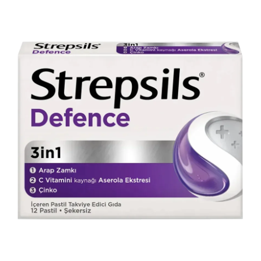 Strepsils Pastel Defence 3in1 12 Adet