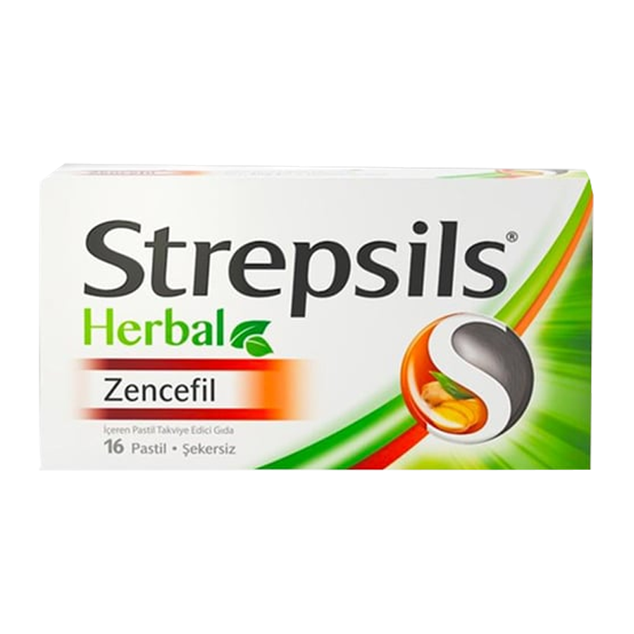 Strepsils Pastil Zencefilli 16 Adet