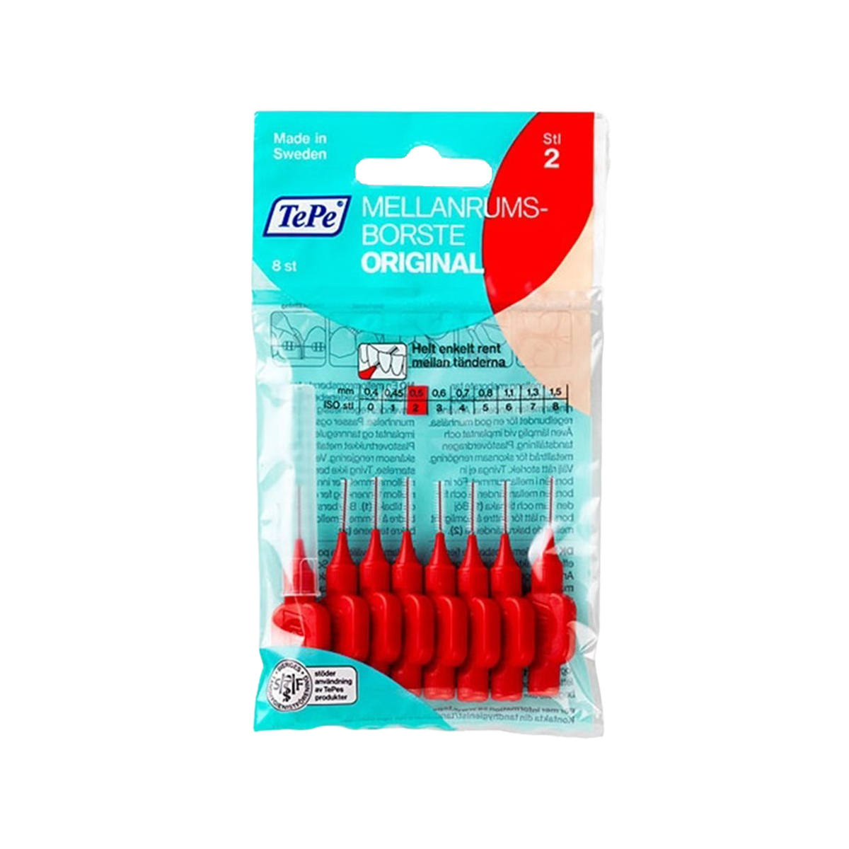 Tepe Arayüz Fırçası Kırmızı 0.6 Mm
