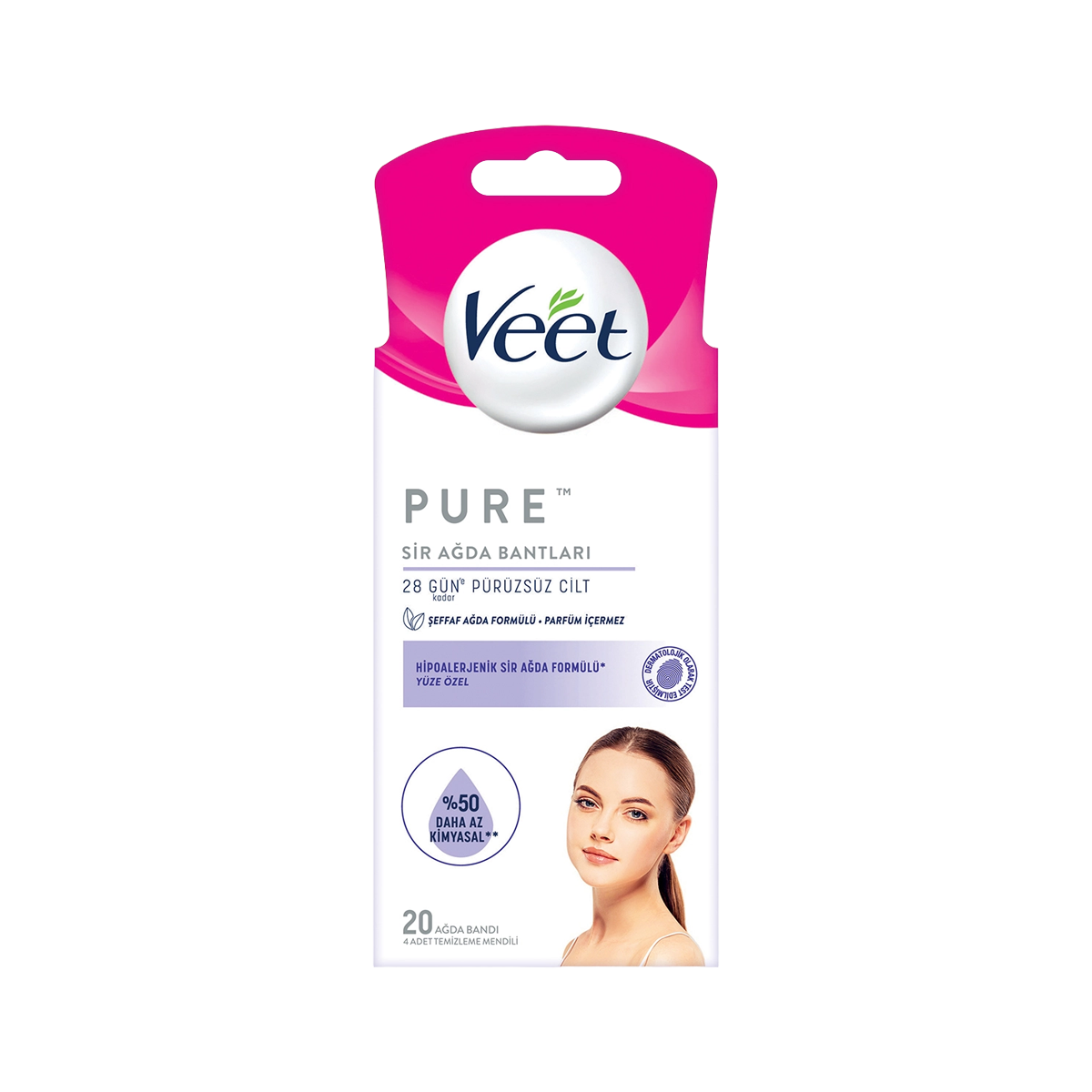 Veet Pure Sir Ağda Banti Bacak&Vücut 20 Adet