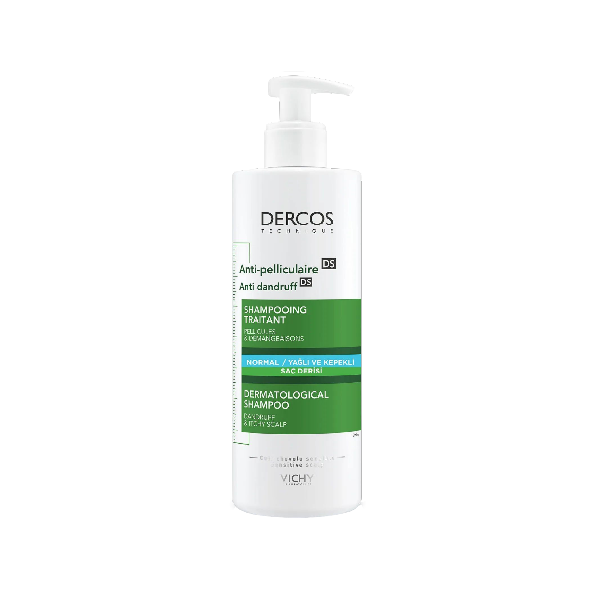 Vichy Dercos Anti Dandruff Normal,Yağlı Ve Kepekli  Saç Tipleri İçin Şampuan 390 Ml
