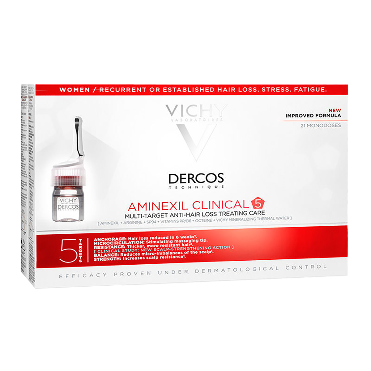 Vichy Dercos Kadinlar İçin Dökülme Karşiti Serum 21*6 Ml 