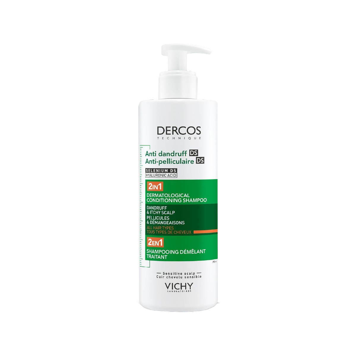 Vichy Dercos Kepek Ve Kaşıntılı Saç Derisi  Saç Tipleri İçin Şampuan 2in1 390 Ml